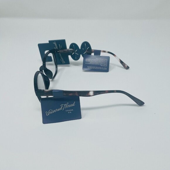 Women's Black Round Blue Light Filtering Matte Black Glasses - Universal Thread - Picture 4 of 5